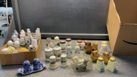 VARIETY OF VINTAGE SALT & PEPPER SHAKERS