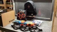 BOX W/NERF GUNS + CAMO BACKPACK