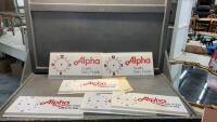 (6) ALPHA DAIRY CLOCK TEMPLATES