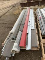 Pallet of new steel corners and trim