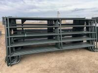 ( 11 ) 12 foot steel tubular panels/bidding per panel