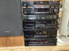 KENWOOD STEREO SYSTEM. LARGE AMOUNT OF SPEAKERS