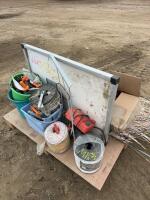 Pallet of electric fencing supplies