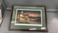 &ldquo;HUNTER&rsquo;S HAVEN&rdquo; CABIN BY LAKE PRINT BY TERRY REDLIN