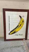 LARGE ANDY WARHOL BANANA PRINT - &ldquo;THE VELVET UNDERGROUND&rdquo;