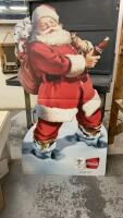 LARGE CARDBOARD COCA-COLA SANTA - VANCOUVER 2010 OLYMPICS