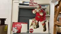 CARDBOARD COCA-COLA SANTA & POLAR BEARS
