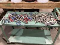 BUCKET OF ASSORTED PLIERS, VISE GRIPS & MISC