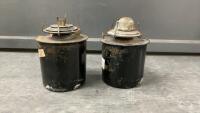 CPR & CN KEROSENE LAMPS - NO CHIMNEYS