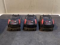 (3) MILWAWKEE BATTERIES