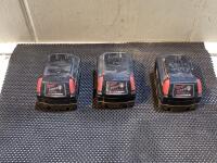 (3) MILWAWKEE BATTERIES