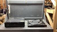 SONY CD PLAYER + SHARP TURNTABLE