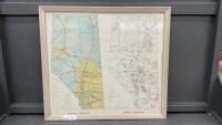 FRAMED ALBERTA SURFACE & MINERAL RESOURCES MAP