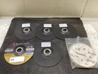 (5) CUT-OFF WHEELS & (5) 240/120/60 GRIT SANDING DISCS