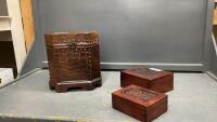 (2) STORAGE BOXES