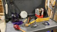 MINI BONGO DRUM, UKELELE, TAMBOURINE, RECORDERS, MARACAS, HORN