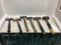 BOX OF VARIOUS HAMMERS