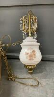VINTAGE SWAG LAMP - PLUGS INTO SOCKET