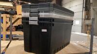SHELF #16 - (4) LARGE TOTES WITH LIDS