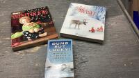 (2)CHRISTMAS WISH BOOKS + DUMB BUT LUCKY BOOK