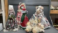 HANDCRAFTED MICE & (1) BUNNY SOFT DOLLS