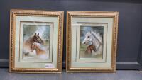 (2) HORSE PICTURES
