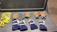 GLOVES + GLOVE CLIPS - (5) PAIRS ORMADUS + (4) PAIRS LEATHER