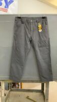 FLANNEL LINED, STAINED REPELLANT MEN&rsquo;S WORK PANTS - 42 X 32
