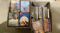 (2) BOXES OF DVD MOVIES