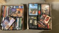 (2) BOXES OF DVD MOVIES