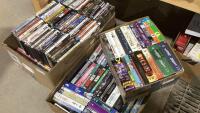 (3)BOXES DVD + SOME VHS MOVIES