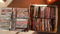 (2) BOXES OF DVD MOVIES