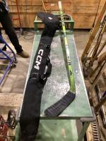 RIGHT HAND HOCKEY STICK & BAG