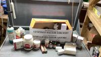 LIVESTOCK VETERINARY ITEMS - SCOUR PILLS, CALF CLAIM, BLOOD STOP