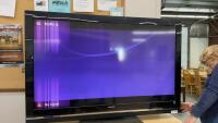 55&rdquo; SONY BRAVIA FLAT SCREEN TV ON STAND - NO REMOTE