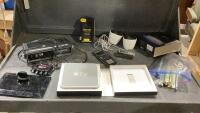 CLOCK RADIO, SMALL SPEAKERS, APPLE TV