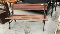 PARK BENCH - CAST & WOOD