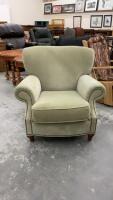 SOFT GREEN OCCASIONAL CHAIR - VELOUR