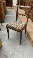 ANTIQUE CHAIR W/ TAPESTRY SEAT