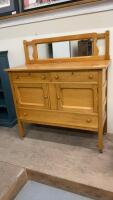 ANTIQUE SIDEBOARD ON CASTORS