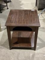DARK WOOD END TABLE