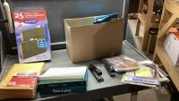 FILE HOLDERS, BINDERS, BUBBLE CUSHION MAILERS, COLOURED PENCILS
