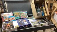 BOX OF ASSORTED PUZZLES
