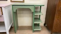 SMALL KITCHEN/COFFEE NOOK - PAINTED GREEN WITH SOME FLORAL DESIGN