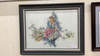 NEELEPOINT PICTURE OF A LADY W/ FLOWERS