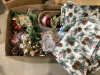 4 BOXES OF CHRISTMAS DECOR + LIGHTS