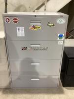 4 DRAWER GREY FILING CABINET