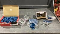 ASSORTED SCREWS, SCREW ANCHORS
