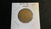 CANADA LARGE ONE CENT NEWFOUNDLAND COIN - 1929