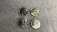 (4) 1968 CANADIAN QUARTERS